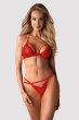 画像3: 838 SET 3  red | ホルターネックのシースルーブラ＆Tバックセット・ノンワイヤー・レッド   | 高級Sexyランジェリー Obsessive【即日発送・サイズ交換NG・メール便対象】輸入下着・ランジェリー   (3)