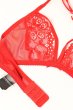 画像16: 838 SET 3  red | ホルターネックのシースルーブラ＆Tバックセット・ノンワイヤー・レッド   | 高級Sexyランジェリー Obsessive【即日発送・サイズ交換NG・メール便対象】輸入下着・ランジェリー   (16)