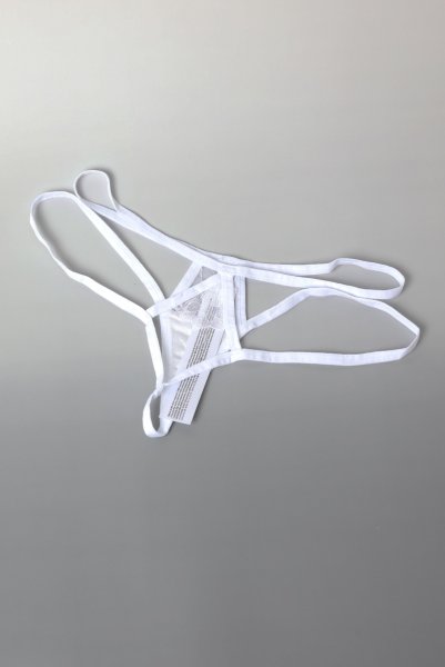 画像9: Arrowel WH panties |タンガ（レース・シースルー・ダブルストラップ・ホワイト） | Obsessive 高級Sexyランジェリー【即日発送・サイズ交換NG・メール便対象】輸入下着・ランジェリー   (9)
