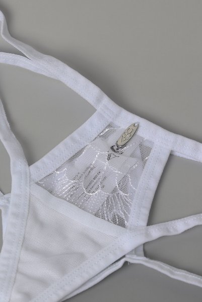 画像10: Arrowel WH panties |タンガ（レース・シースルー・ダブルストラップ・ホワイト） | Obsessive 高級Sexyランジェリー【即日発送・サイズ交換NG・メール便対象】輸入下着・ランジェリー   (10)
