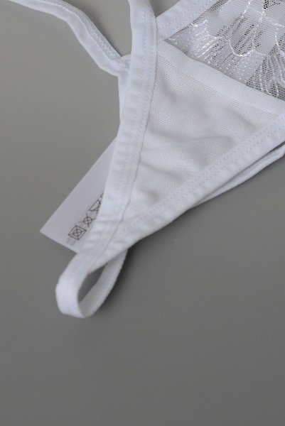 画像11: Arrowel WH panties |タンガ（レース・シースルー・ダブルストラップ・ホワイト） | Obsessive 高級Sexyランジェリー【即日発送・サイズ交換NG・メール便対象】輸入下着・ランジェリー   (11)