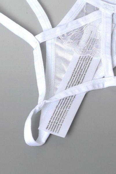 画像12: Arrowel WH panties |タンガ（レース・シースルー・ダブルストラップ・ホワイト） | Obsessive 高級Sexyランジェリー【即日発送・サイズ交換NG・メール便対象】輸入下着・ランジェリー   (12)