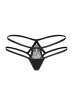 画像1: Arrowel BK panties |タンガ（レース・シースルー・ダブルストラップ・ブラック） | Obsessive 高級Sexyランジェリー【即日発送・サイズ交換NG・メール便対象】輸入下着・ランジェリー   (1)