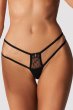 画像3: Arrowel BK panties |タンガ（レース・シースルー・ダブルストラップ・ブラック） | Obsessive 高級Sexyランジェリー【即日発送・サイズ交換NG・メール便対象】輸入下着・ランジェリー   (3)