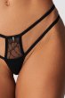 画像5: Arrowel BK panties |タンガ（レース・シースルー・ダブルストラップ・ブラック） | Obsessive 高級Sexyランジェリー【即日発送・サイズ交換NG・メール便対象】輸入下着・ランジェリー   (5)