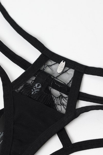 画像10: Arrowel BK panties |タンガ（レース・シースルー・ダブルストラップ・ブラック） | Obsessive 高級Sexyランジェリー【即日発送・サイズ交換NG・メール便対象】輸入下着・ランジェリー   (10)