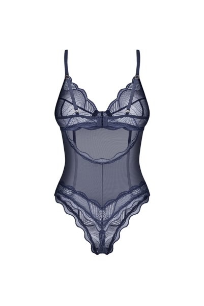 画像2: Nightly Blue teddy | テディ(ワイヤーあり・シースルー・ネイビー)  | Obsessive 高級Sexyランジェリー【即日発送・サイズ交換NG】※メール便対象商品※輸入下着・ランジェリー    (2)