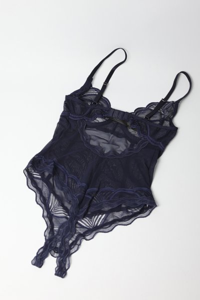 画像11: Nightly Blue teddy | テディ(ワイヤーあり・シースルー・ネイビー)  | Obsessive 高級Sexyランジェリー【即日発送・サイズ交換NG】※メール便対象商品※輸入下着・ランジェリー    (11)