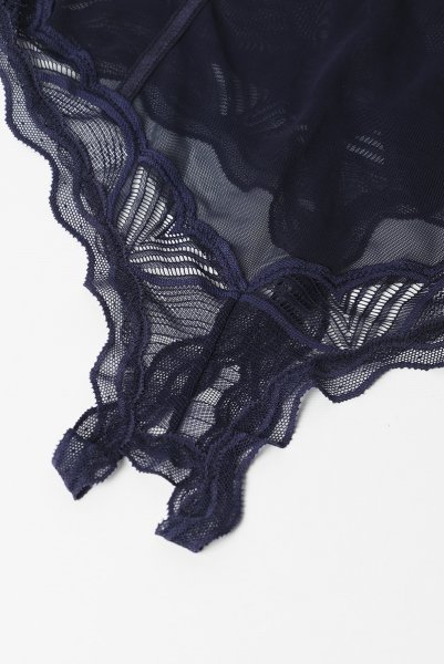 画像13: Nightly Blue teddy | テディ(ワイヤーあり・シースルー・ネイビー)  | Obsessive 高級Sexyランジェリー【即日発送・サイズ交換NG】※メール便対象商品※輸入下着・ランジェリー    (13)