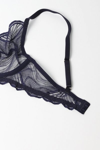 画像13: Nightly Blue 3-pcs set  |ブラ&ガーターベルト&タンガ3点セット(ワイヤーあり・シースルー・ネイビー) | Obsessive 高級Sexyランジェリー【即日発送・サイズ交換NG】※メール便対象商品※輸入下着・ランジェリー   (13)