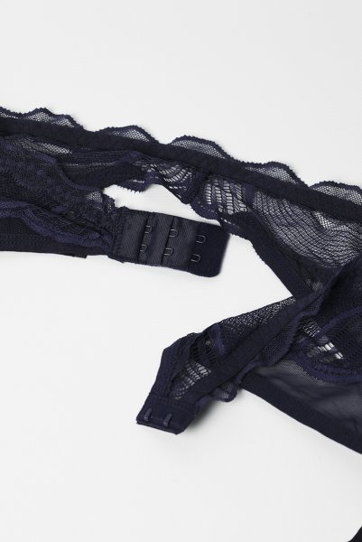 画像21: Nightly Blue 3-pcs set  |ブラ&ガーターベルト&タンガ3点セット(ワイヤーあり・シースルー・ネイビー) | Obsessive 高級Sexyランジェリー【即日発送・サイズ交換NG】※メール便対象商品※輸入下着・ランジェリー   (21)