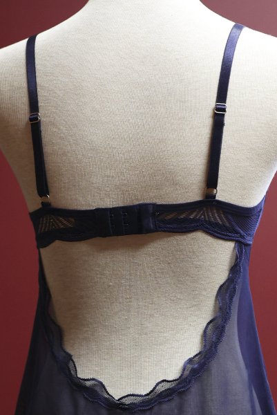 画像22: Nightly Blue chemise  |スリップドレス&タンガ(ワイヤーあり・シースルー・ネイビー) | Obsessive 高級Sexyランジェリー【即日発送・サイズ交換NG】※メール便対象商品※輸入下着・ランジェリー   (22)