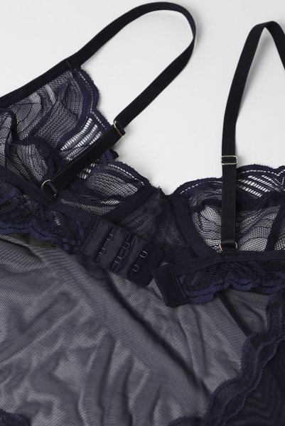 画像12: Nightly Blue chemise  |スリップドレス&タンガ(ワイヤーあり・シースルー・ネイビー) | Obsessive 高級Sexyランジェリー【即日発送・サイズ交換NG】※メール便対象商品※輸入下着・ランジェリー   (12)