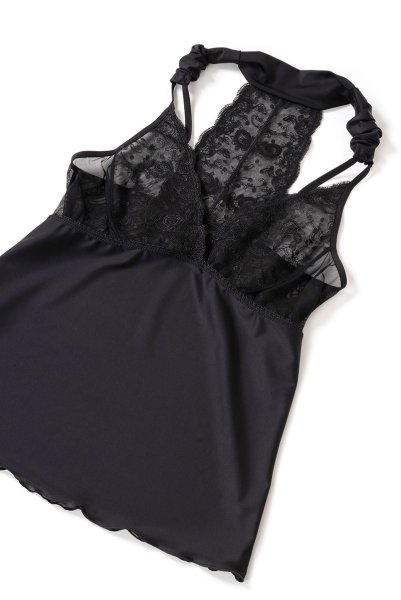 画像10: 【30%OFF】EBONY night set  | ナイトセット・キャミソール&ショーツ・シースルー | Sawren サブレン (10)