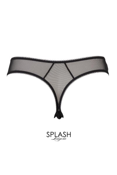 画像2: 【30%OFF】EBONY thong  | タンガ・Tバック・シースルー  | Sawren サブレン (2)