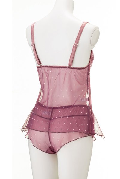 画像7: 【30%OFF】LIBRE night set  | ナイトセット・キャミソール&ショーツ・シースルー | Sawren サブレン (7)