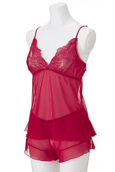 画像8: 【30%OFF】SCANDAL night set  | ナイトセット・キャミソール&ショーツ・シースルー | Sawren サブレン (8)