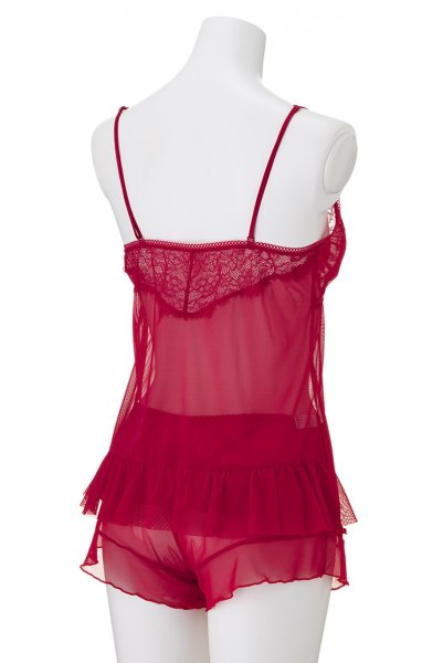 画像9: 【30%OFF】SCANDAL night set  | ナイトセット・キャミソール&ショーツ・シースルー | Sawren サブレン (9)