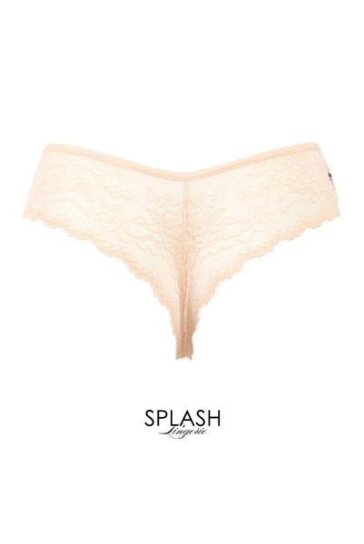 画像2: 【30%OFF】FLORA thong  | タンガ・Tバック・シースルー・アプリコットピンク  | Sawren サブレン (2)