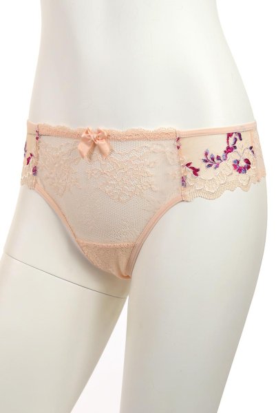 画像9: 【30%OFF】FLORA thong  | タンガ・Tバック・シースルー・アプリコットピンク  | Sawren サブレン (9)