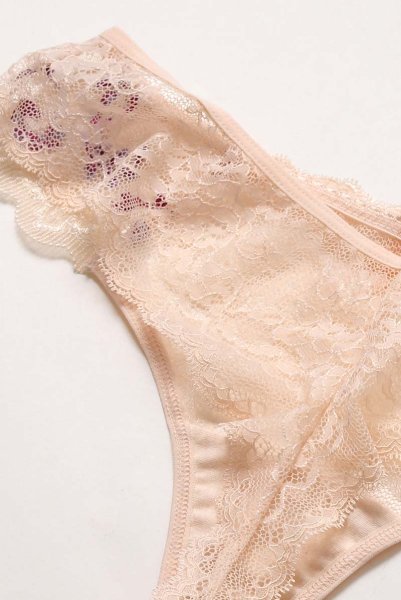 画像14: 【30%OFF】FLORA thong  | タンガ・Tバック・シースルー・アプリコットピンク  | Sawren サブレン (14)