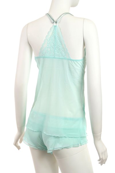 画像9: 【30%OFF】MOON LIGHT night set  | ナイトセット・キャミソール&ショーツ・シースルー | Sawren サブレン (9)