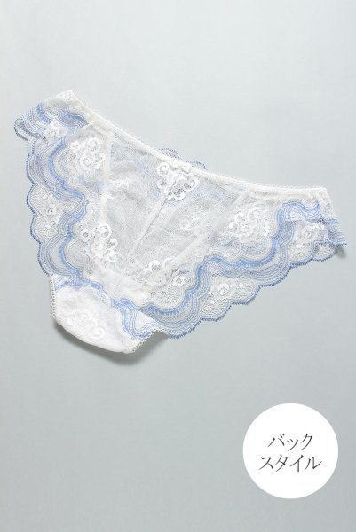 画像12: 【30%OFF】CLOUD brief  | ノーマルショーツ×ブルー・シースルー | Sawren サブレン (12)