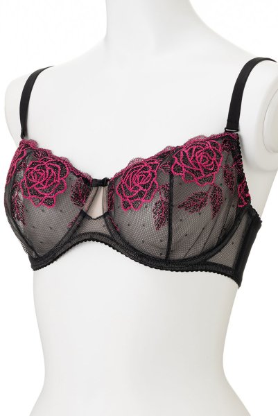 画像8: 【30%OFF】PERFECT soft  | 一枚レース・パッドなし・ワイヤーブラ・3/4カップ | Sawren サブレン (8)