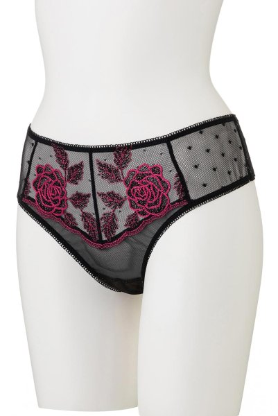 画像9: 【30%OFF】PERFECT thong  | タンガ・Tバック・シースルー・ドット柄 | Sawren サブレン (9)
