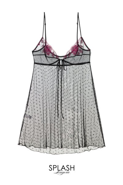 画像7: 【30%OFF】PERFECT babydoll  | ベビードール・ドット柄 | Sawren サブレン (7)