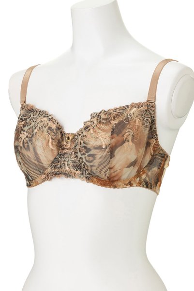 画像8: 【30%OFF】LATTE soft  | 一枚レース・パッドなし・ワイヤーブラ・3/4カップ | Sawren サブレン (8)