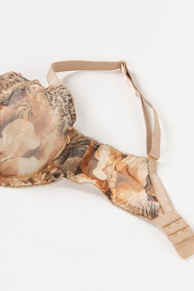 画像11: 【30%OFF】LATTE soft  | 一枚レース・パッドなし・ワイヤーブラ・3/4カップ | Sawren サブレン (11)