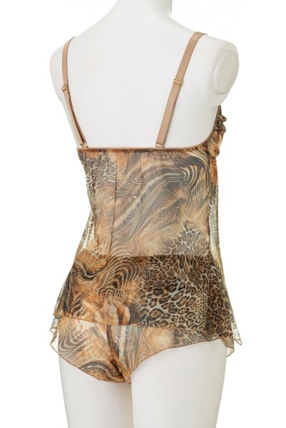 画像9: 【30%OFF】LATTE night set  | ナイトセット・キャミソール&ショーツ・シースルー | Sawren サブレン (9)