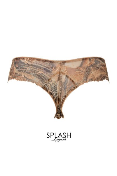 画像2: 【30%OFF】LATTE thong  | タンガ・Tバック・シースルー | Sawren サブレン (2)