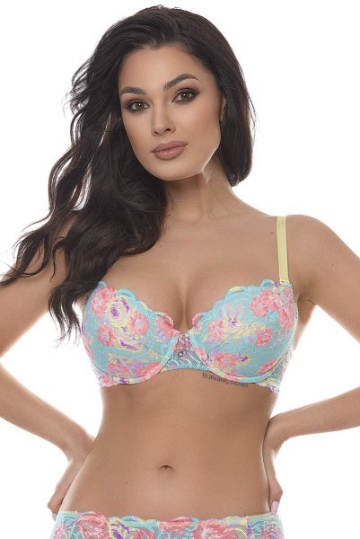 画像2: 【30%OFF】FLOWERBOMB push  | 3/4カップ・ワイヤーブラ | Sawren サブレン (2)