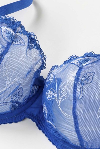 画像10: 【30%OFF】OCEAN soft  | 一枚レース・パッドなし・ワイヤーブラ・3/4カップ | Sawren サブレン (10)