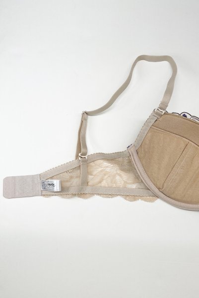 画像8: MAUVE push  | 3/4カップ・ワイヤーブラ・ヌードベージュ×ラベンダー | Sawren サブレン (8)