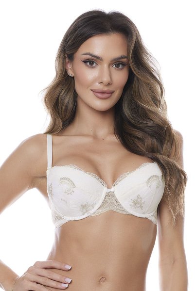 画像2: 【30%OFF】ESQUISSE push  | 3/4カップ・ワイヤーブラ・エクリュ | Sawren サブレン (2)