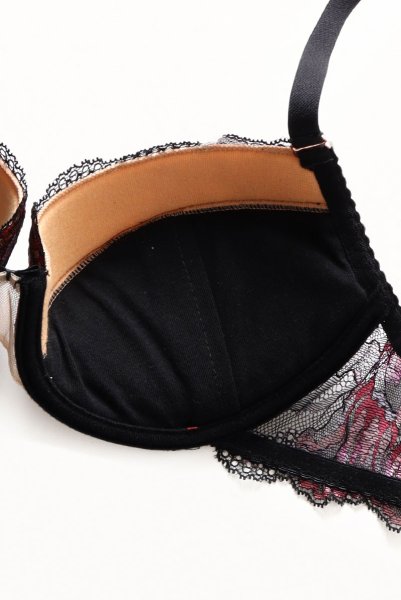 画像11: 【30%OFF】REVERIE push  | 3/4カップ・ワイヤーブラ・ブラック×ピンク | Sawren サブレン (11)