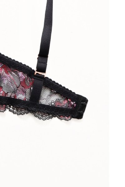 画像13: 【30%OFF】REVERIE push  | 3/4カップ・ワイヤーブラ・ブラック×ピンク | Sawren サブレン (13)