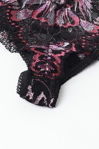 画像12: 【30%OFF】REVERIE thong  | タンガ・Ｔバック・ブラック×ピンク | Sawren サブレン (12)