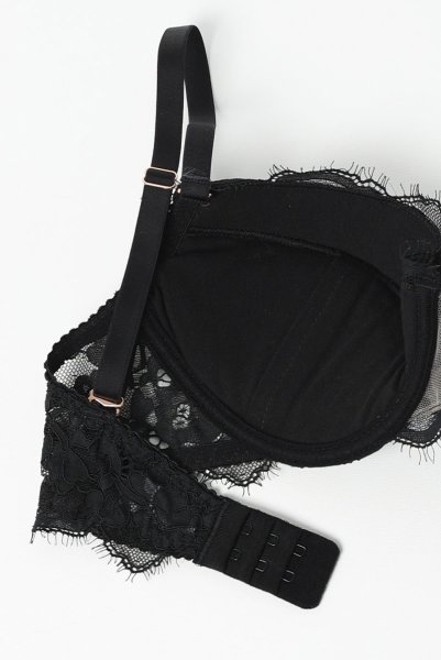 画像9: ETERNA push  | 3/4カップ・ワイヤーブラ・ブラック | Sawren サブレン (9)