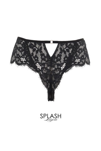 画像2: 【30%OFF】ETERNA thong  | タンガ・Tバック・ブラック | Sawren サブレン (2)