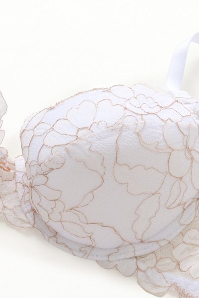 画像3: FLEUR white push  | 3/4カップ・ワイヤーブラ・ホワイト | Sawren サブレン (3)