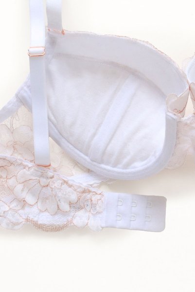 画像6: FLEUR white push  | 3/4カップ・ワイヤーブラ・ホワイト | Sawren サブレン (6)