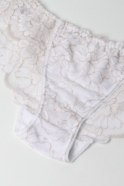 画像6: 【30%OFF】FLEUR white brief  | ノーマルショーツ・ブリーフ・ホワイト | Sawren サブレン (6)