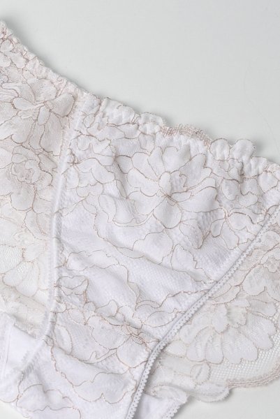 画像7: 【30%OFF】FLEUR white brief  | ノーマルショーツ・ブリーフ・ホワイト | Sawren サブレン (7)