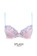 画像1: BLOOM push  | 3/4カップ・ワイヤーブラ・すっぴん美乳ブラ・ピンク×ブルー | Sawren サブレン【即日発送・サイズ交換OK・クーポン適用対象外】輸入下着・高級ランジェリー  (1)