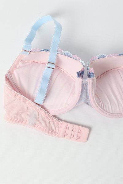 画像6: BLOOM push  | 3/4カップ・ワイヤーブラ・ピンク×ブルー | Sawren サブレン (6)