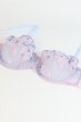画像4: BLOOM soft  | 一枚レース・パッドなし・ワイヤーブラ・3/4カップ・ピンク×ブルー | Sawren サブレン【即日発送・サイズ交換OK】※メール便対象商品※輸入下着・高級ランジェリー  (4)